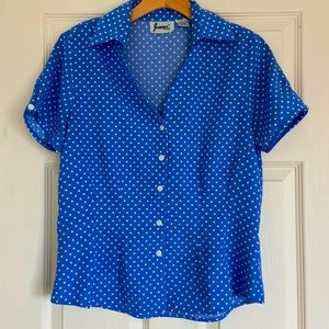 Joanna Blue Button-up